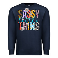 Navy sassy little thing Premium Sweatshirt - RanaPortraitStore