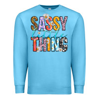 Ocean Blue sassy little thing Premium Sweatshirt - RanaPortraitStore