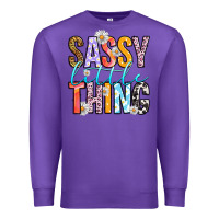 Purple sassy little thing Premium Sweatshirt - RanaPortraitStore