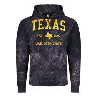 Cloud Black texas Vintage Hoodie - linhVisuals