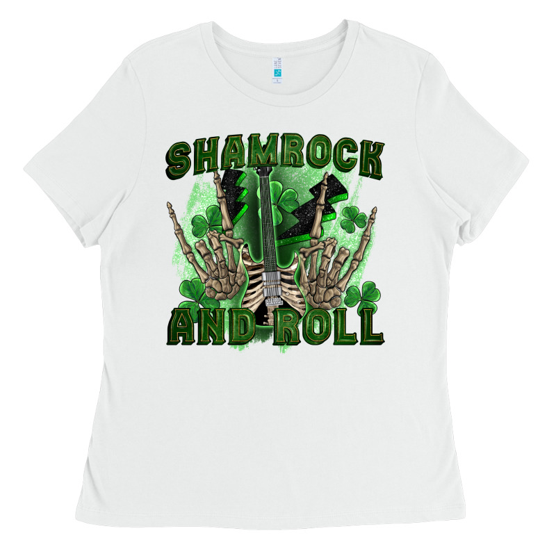 Shamrock And Roll Ladies Tee by FaDigitalArtStudio | Teevron