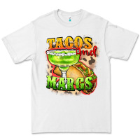 White Tacos and margs Premium Tee - FaDigitalArtStudio