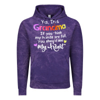 Cloud Purple grandma t  shirt yes i'm grandma if you think my hands are full t  shi Vintage Hoodie - linhVisuals