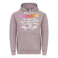 Vintage Zinc grandma t  shirt yes i'm grandma if you think my hands are full t  shi Vintage Hoodie - linhVisuals