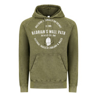 Vintage Olive hadrians wall path england wales hikes tank top Vintage Hoodie - linhVisuals