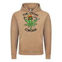 Vintage Coffee Funny Weed Leaf Vintage Hoodie - linhVisuals