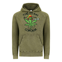Vintage Olive Funny Weed Leaf Vintage Hoodie - linhVisuals