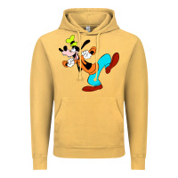 Vintage Mustard goofy Vintage Hoodie - linhVisuals