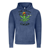 Vintage Denim Funny Weed Leaf Vintage Hoodie - linhVisuals
