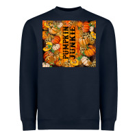 Navy Pumpkin Junkie Heavyweight Sweatshirt - RanaPortraitStore