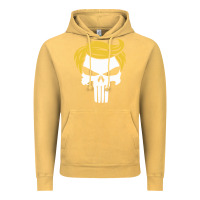 Vintage Mustard trump skull Vintage Hoodie - linhVisuals