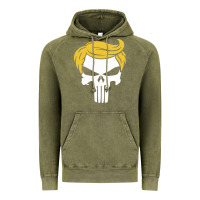 Vintage Olive trump skull Vintage Hoodie - linhVisuals