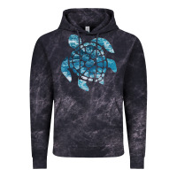 Cloud Black ocean sea turtle Vintage Hoodie - linhVisuals