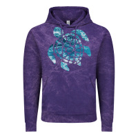 Cloud Purple ocean sea turtle Vintage Hoodie - linhVisuals