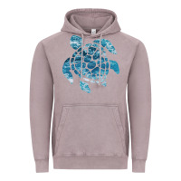 Vintage Zinc ocean sea turtle Vintage Hoodie - linhVisuals