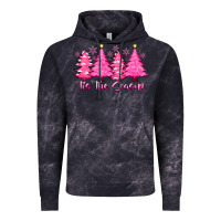 Cloud Black Tis the Season Pink Trees Vintage Hoodie - CowhideDigitalArt