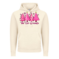 Vintage Artic Tis the Season Pink Trees Vintage Hoodie - CowhideDigitalArt