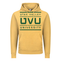 Vintage Mustard Utah Valley University Vintage Hoodie - linhVisuals