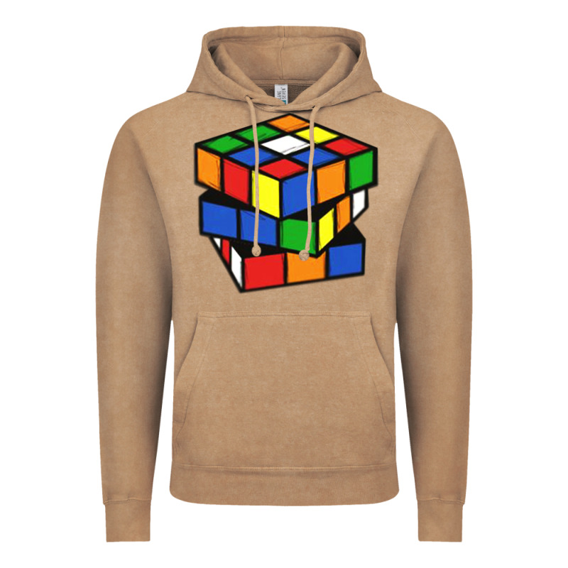 Rubik Cube Vintage Hoodie by linhVisuals | Teevron