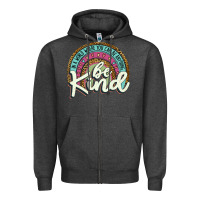 Charcoal Heather be kind   leopard Zipper Hoodie - JahusDesignShop
