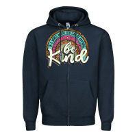 Navy be kind   leopard Zipper Hoodie - JahusDesignShop