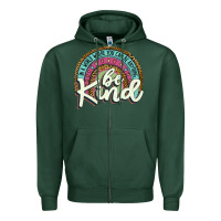Sports Green be kind   leopard Zipper Hoodie - JahusDesignShop