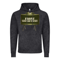 Vintage Black front toward enemy distressed claymore mine military Vintage Hoodie - linhVisuals