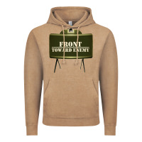 Vintage Coffee front toward enemy distressed claymore mine military Vintage Hoodie - linhVisuals