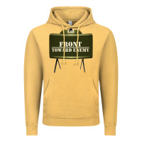 Vintage Mustard front toward enemy distressed claymore mine military Vintage Hoodie - linhVisuals