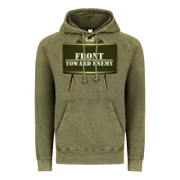 Vintage Olive front toward enemy distressed claymore mine military Vintage Hoodie - linhVisuals