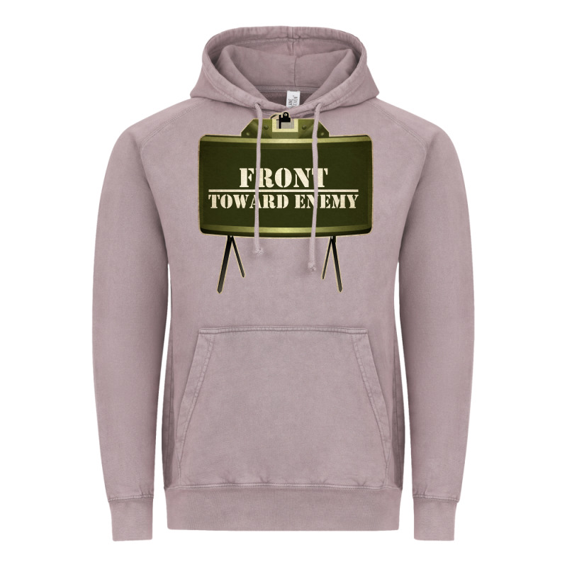 Front Toward Enemy Distressed Claymore Mine Military Vintage Hoodie by linhVisuals | Teevron