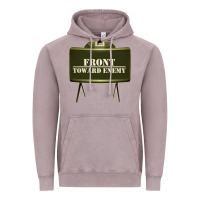 Vintage Zinc front toward enemy distressed claymore mine military Vintage Hoodie - linhVisuals