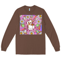 Chestnut Easter Bunny Long Sleeve Tee - CowhideDigitalArt
