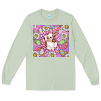 Matcha Easter Bunny Long Sleeve Tee - CowhideDigitalArt