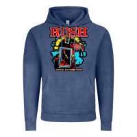 Vintage Denim RUSH MUSIC Vintage Hoodie - linhVisuals
