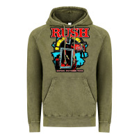 Vintage Olive RUSH MUSIC Vintage Hoodie - linhVisuals