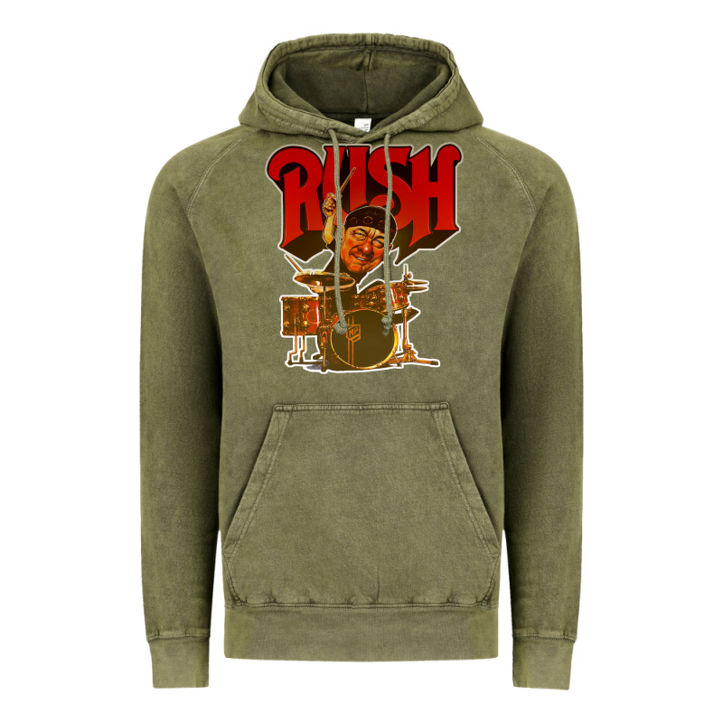 Rush Neil 10 Vintage Hoodie by linhVisuals | Teevron