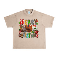 French Oak Merry christmas chickens Urban Heavy Tee - FaDigitalArtStudio