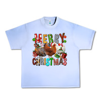 Grape Ice Merry christmas chickens Urban Heavy Tee - FaDigitalArtStudio