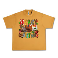 Peanut Butter Merry christmas chickens Urban Heavy Tee - FaDigitalArtStudio