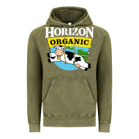 Vintage Olive horizon organic milk Vintage Hoodie - linhVisuals