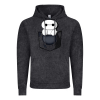 Vintage Black baymax in pocket [tb] Vintage Hoodie - linhVisuals
