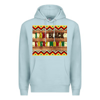 Blue Mist i am black every month Premium Hoodie - Artiststas