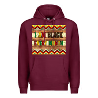 Burgundy i am black every month Premium Hoodie - Artiststas