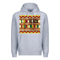 Heather Grey i am black every month Premium Hoodie - Artiststas
