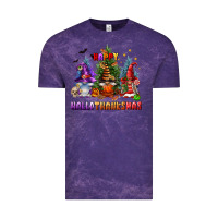 Cloud Purple happy hallothanksmas Vintage Tee - FaDigitalArtStudio