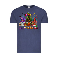 Vintage Denim happy hallothanksmas Vintage Tee - FaDigitalArtStudio