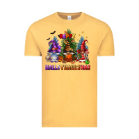 Vintage Mustard happy hallothanksmas Vintage Tee - FaDigitalArtStudio