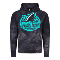 Cloud Black fins up ocean Vintage Hoodie - linhVisuals