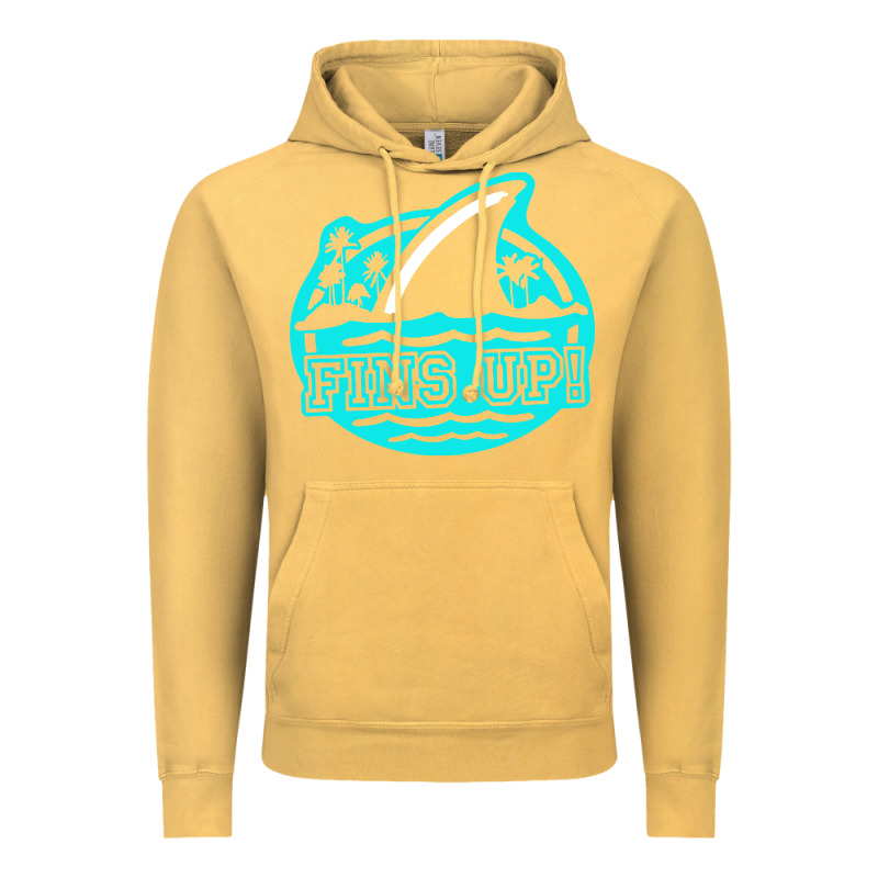 Fins Up Ocean Vintage Hoodie by linhVisuals | Teevron